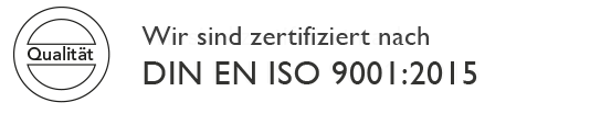 DIN EN ISO 9001 zertifiziert